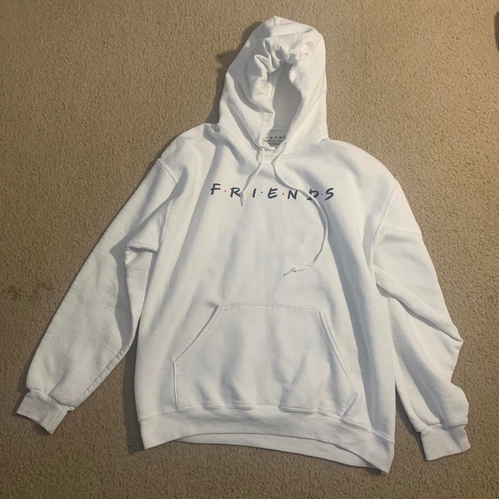 white friends hoodie